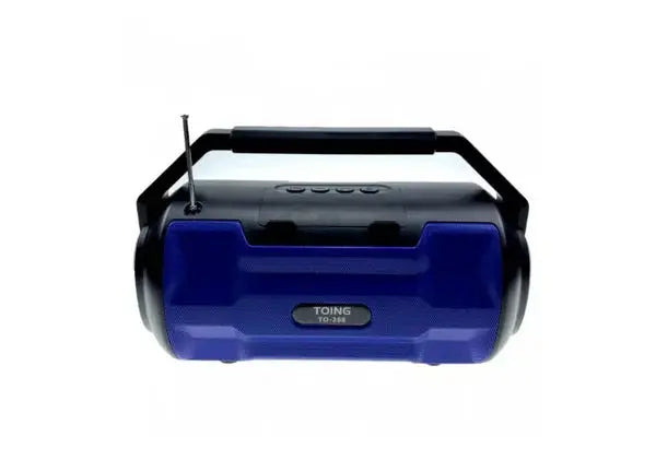 Boxa Portabila cu Radio FM, Lanterna, Incarcare Solara sau La Curent, Lumini RGB, Suport Card, Port USB Doimeseriasi.ro