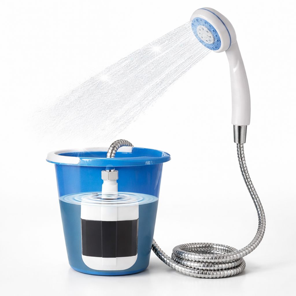 Dus Portabil Cu Pompa Submersibila, Ideal Pentru Gradina, Camping Sau Curte Neamtul.ro