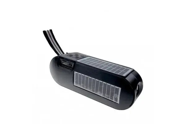 Radio Portabil cu BOXA PUTERNICA, Incarcare Solara Si Electrica, Bluetooth, Suport Card, Lanterna Integrata Doimeseriasi.ro