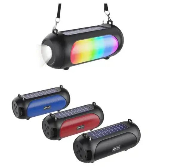 Boxa Conexiune Bluetooth, Radio FM, Cu Lanterna si Lumini RGB, Suport Card si USB + Cablu Antifurt Bicicleta CADOU Doimeseriasi.ro