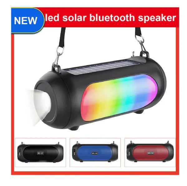 Boxa Conexiune Bluetooth, Radio FM, Cu Lanterna si Lumini RGB, Suport Card si USB + Cablu Antifurt Bicicleta CADOU Doimeseriasi.ro
