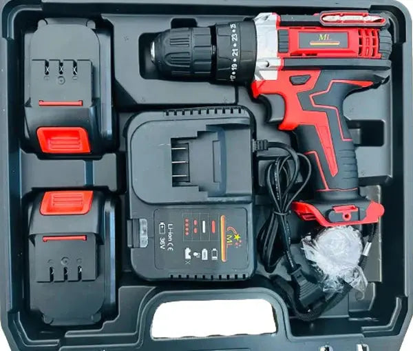 Masina de Gaurit si Infiletat, Cu 2 x Acumulatori 36V, Cu 30 Accesorii si Geanta de Depozitare Doimeseriasi.ro