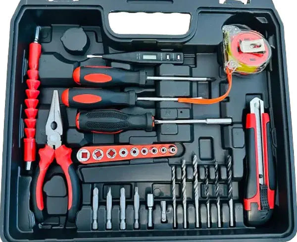 Masina de Gaurit si Infiletat, Cu 2 x Acumulatori 36V, Cu 30 Accesorii si Geanta de Depozitare Doimeseriasi.ro