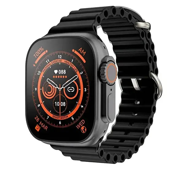 Ceas Smartwatch S9 Ultra, Deluxe Edition, Incarcare Wireless, Notificare Apel, Ritm Cardiac, Monitorizare Somn + 1 Bratara Silicon CADOU Neamtul.ro