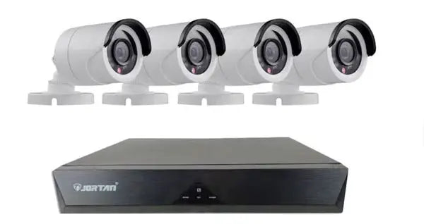 Sistem Supraveghere 4 Camere, Senzor Miscare, 4K Ultra HD, Conexiune PC/Telefon, Interior/Exterior + Hard Disk 500 GB CADOU Doimeseriasi.ro