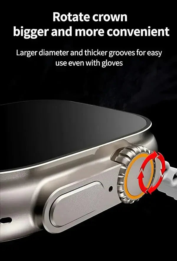 Ceas Smartwatch S9 Ultra, Deluxe Edition, Incarcare Wireless, Notificare Apel, Ritm Cardiac, Monitorizare Somn + 1 Bratara Silicon CADOU Neamtul.ro