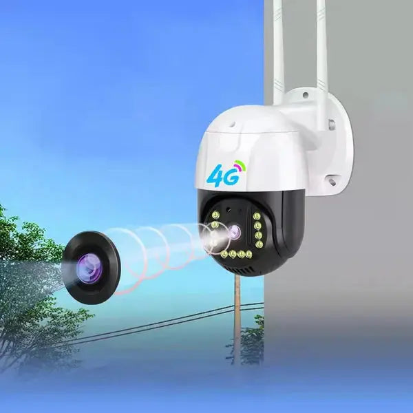 Camera De Supraveghere Cu Conexiune SIM 4G, Night Vision, Senzor de Miscare, Rotativa 360 grade, Cu Aplicatie Pentru Telefon Neamtul.ro