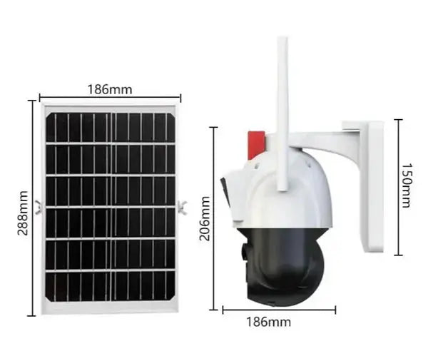 Camera De Supraveghere Smart, Cu Slot Cartela SIM si Incarcare Solara, 2 Zone de Filmare, Senzor De Detectie Miscare, Functie Night Vision Neamtul.ro