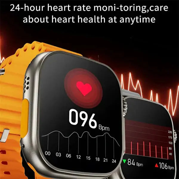 SmartWatch T800 Ultra cu Incarcator Wireless, Notificari Apel si Retele Sociale + Monitorizare Sanatate Doimeseriasi.ro