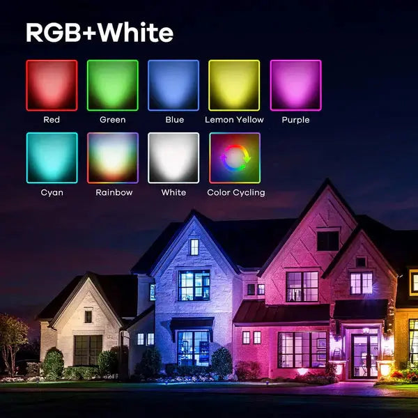 Lampa Solara RGB cu LED-uri Colorate, Panou Solar, Sistem de Prindere, 7 Culori, Pornire si Oprire Automata Doimeseriasi.ro