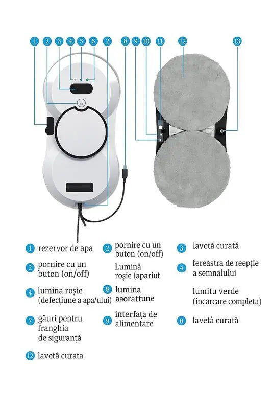 Robot De Curatare Geamuri Cu Pulverizare Automata Si Putere De Aspiratie Extra Neamtul.ro