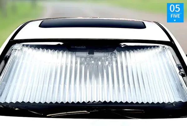 Parasolar Auto Tip Acordeon, Universal, Retractabil, Cu Fixare Prin Ventuze, 65 cm Doimeseriasi.ro