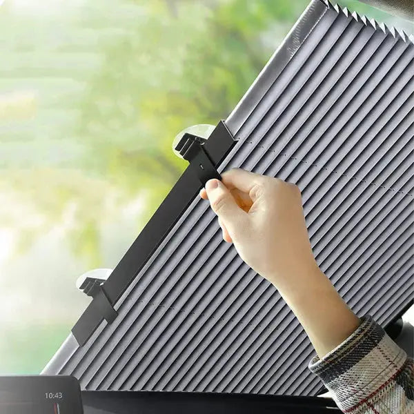 Parasolar Auto Tip Acordeon, Universal, Retractabil, Cu Fixare Prin Ventuze, 65 cm Doimeseriasi.ro