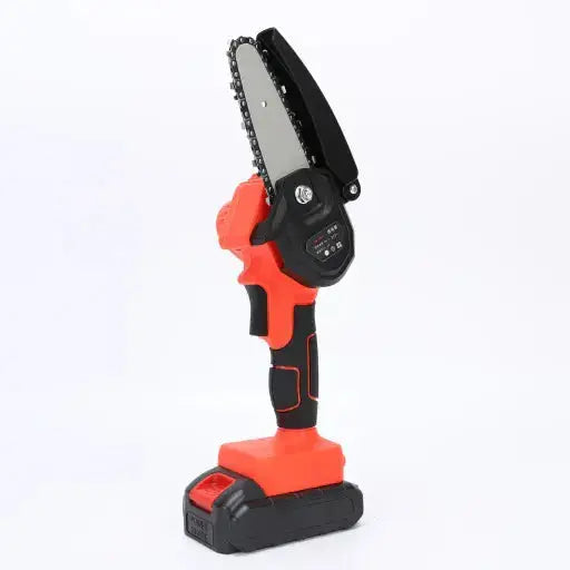 LICHIDARE STOC: Mini Fierastrau Electric Cu Acumulatori 24V, 2x Baterie + 2x Lant Doimeseriasi.ro