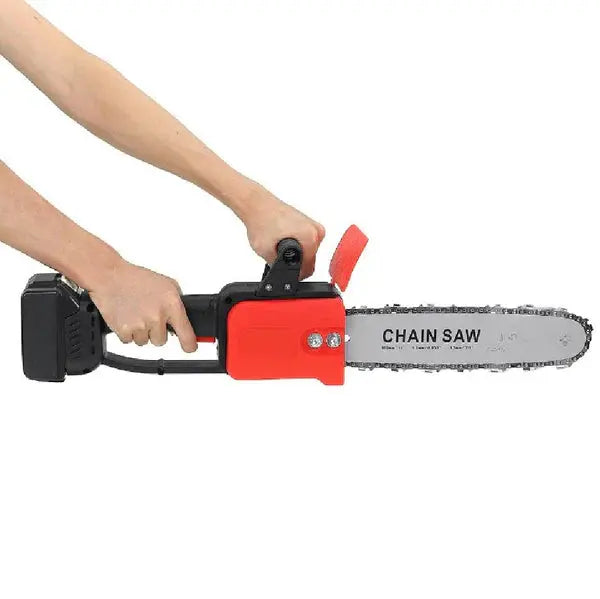 Drujba Cu Sistem de Ungere, cu 2 x Lama 26 cm (10 INCH), 2 x Lant, 2 x Acumulator 48V, Geanta de Transport CADOU Doimeseriasi.ro