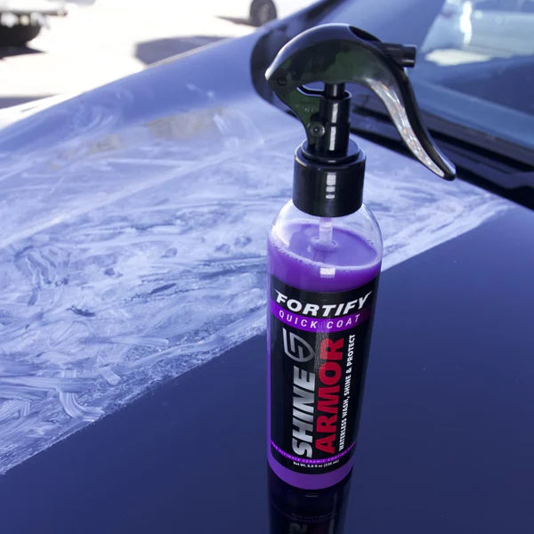 Kit Ceara lichida Shine Armor 236 ml + Laveta microfibra 3 in 1 Glorio