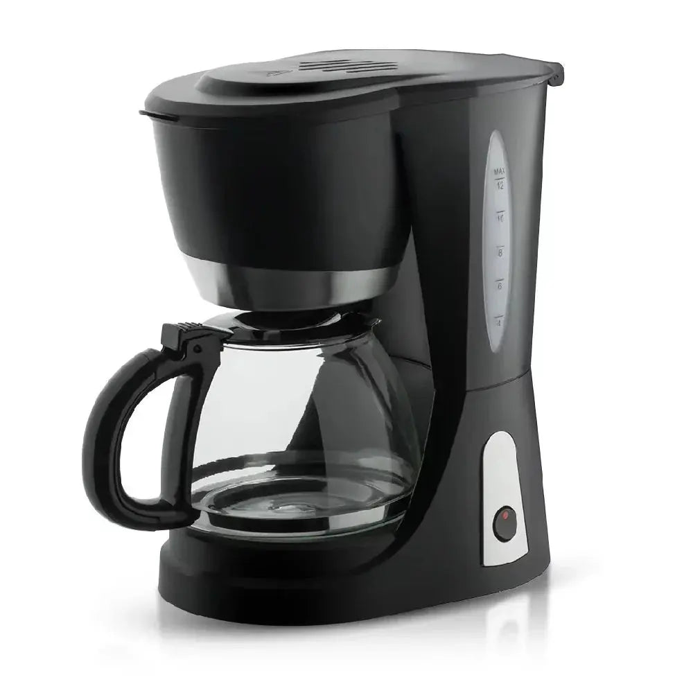Filtru de cafea, Hoffmans HM-3009, electric, 1200W, 1500 ml, Plastic si Sticla, 30x22x16cm, Negru Glorio