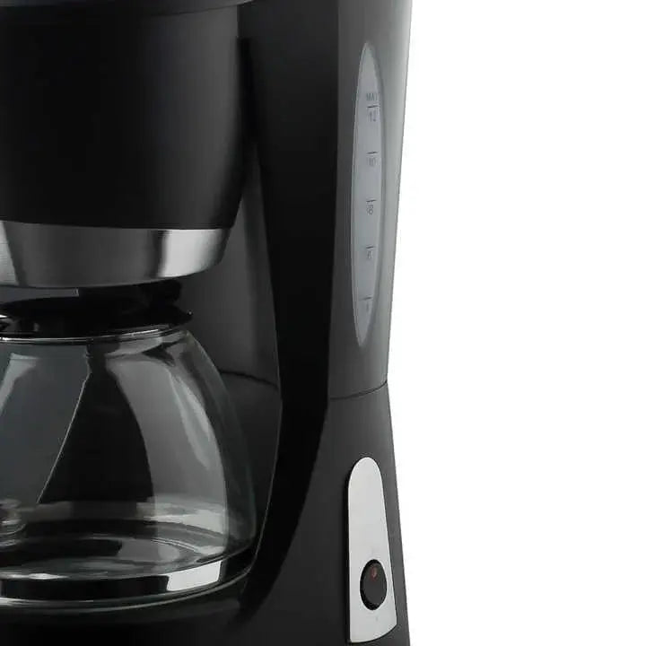 Filtru de cafea, Hoffmans HM-3009, electric, 1200W, 1500 ml, Plastic si Sticla, 30x22x16cm, Negru Glorio