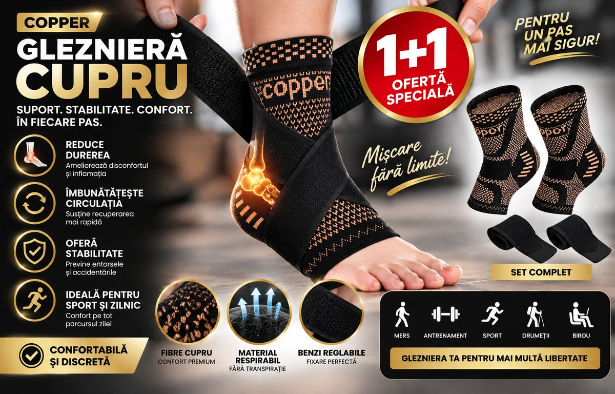 1+1 Gleznieră cupru cu benzi reglabile, ofertă specială