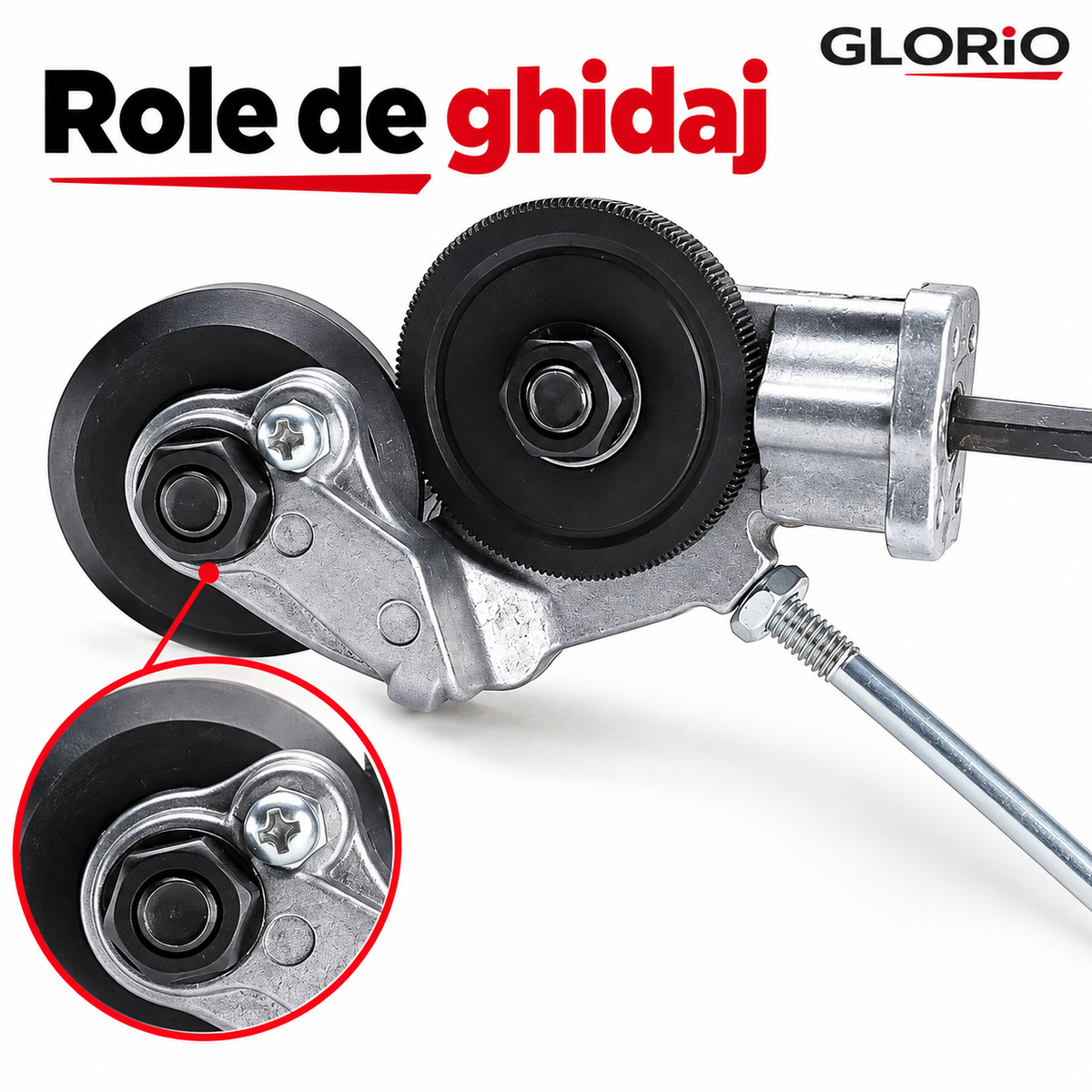 Adaptor de Tăiat Tablă pentru Bormașină, cu Role de Ghidaj | Glorio – Role de ghidaj