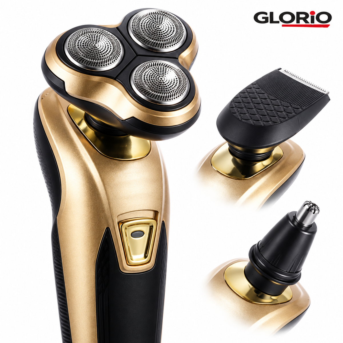 Aparat de ras electric 3 in 1, trimmer si nas/urechi - Glorio - 2