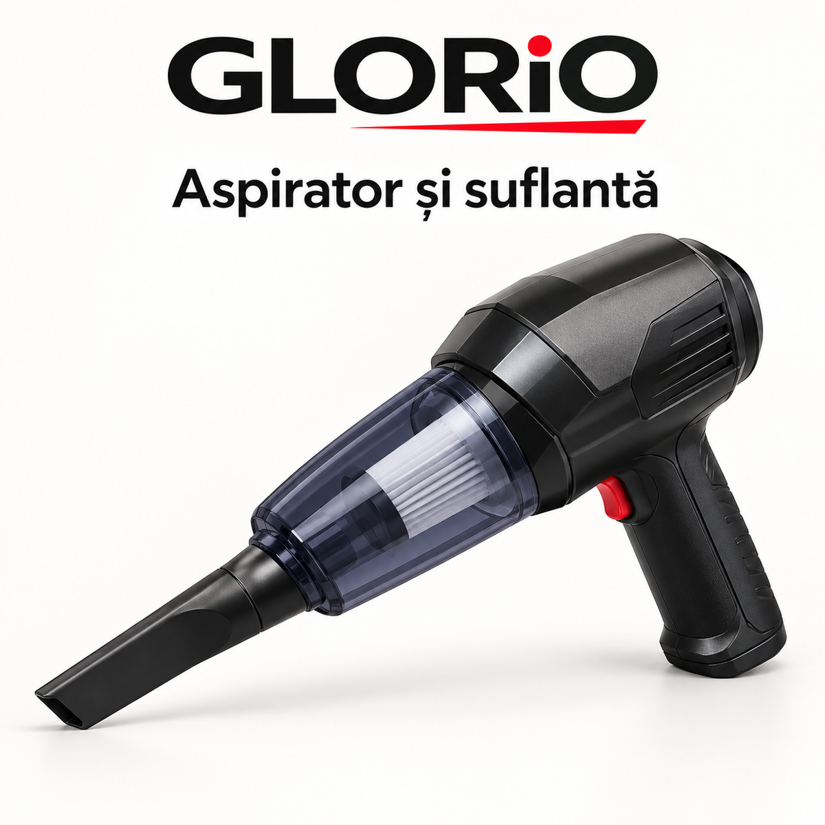 Aspirator și Suflantă Portabilă 2 în 1 pentru Auto – Glorio – imagine de prezentare 2