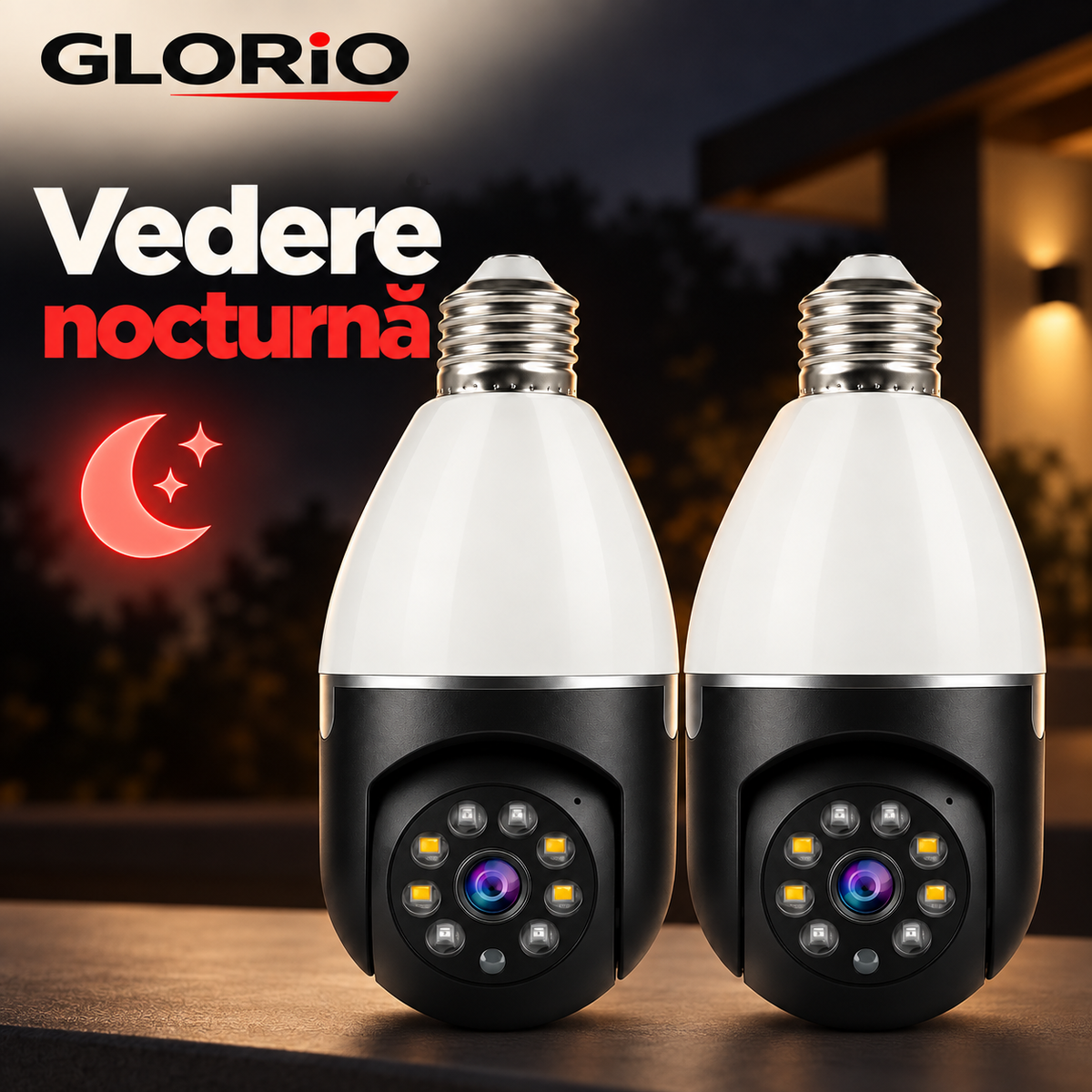 Vedere nocturnă – două camere fără inscripții, Glorio
