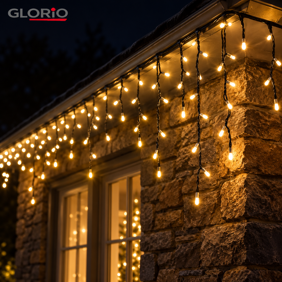 1+1 Gratuit - Instalatie franjuri FLASH 12 m, 240 LED - Pachet 2 bucati - 5