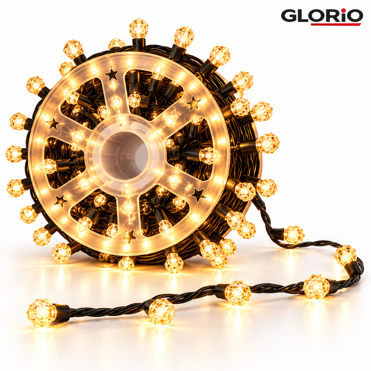 Instalatie Glorio 50m 240 LED Crystal alb cald 4