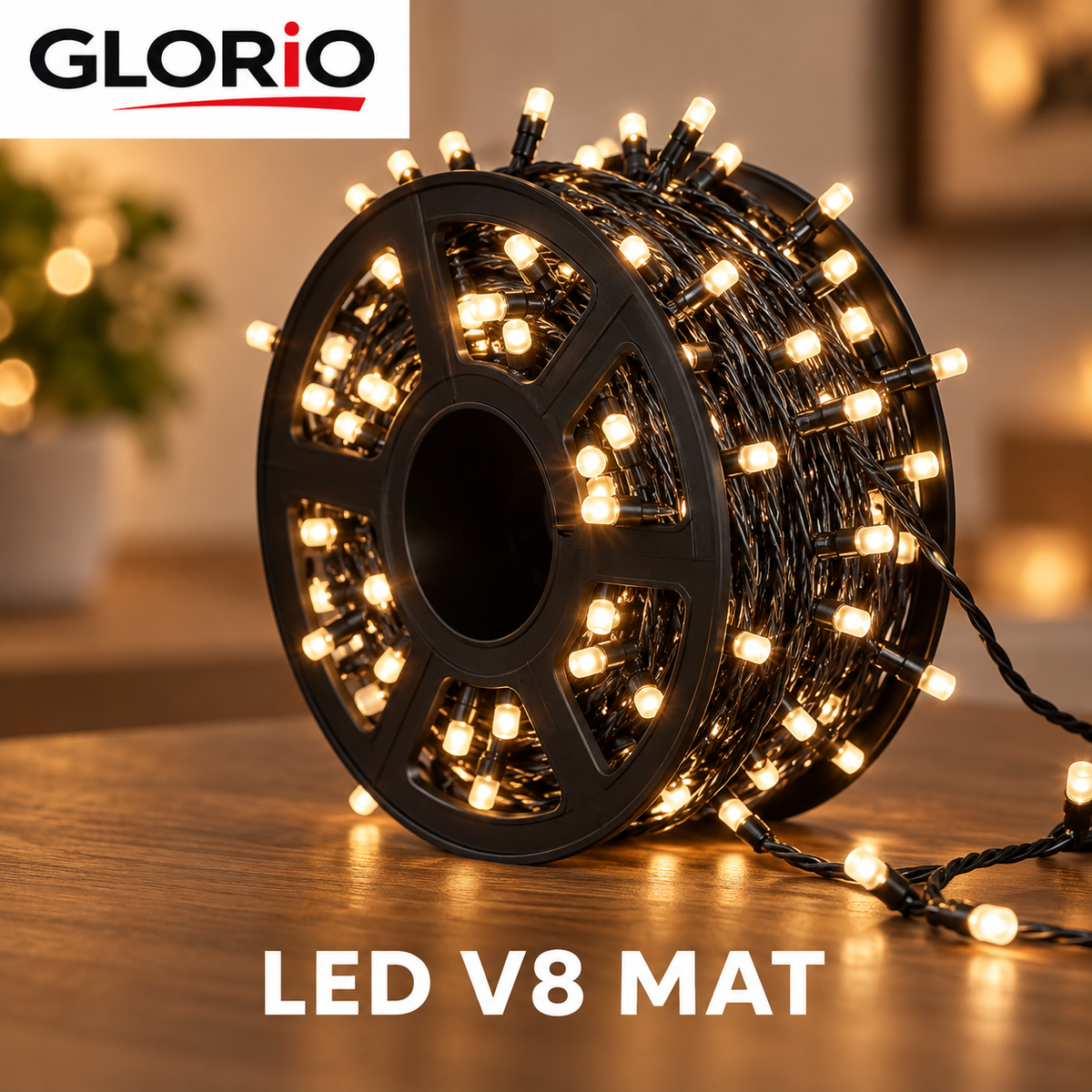 Instalatie cu LED V8 mat si cablu negru