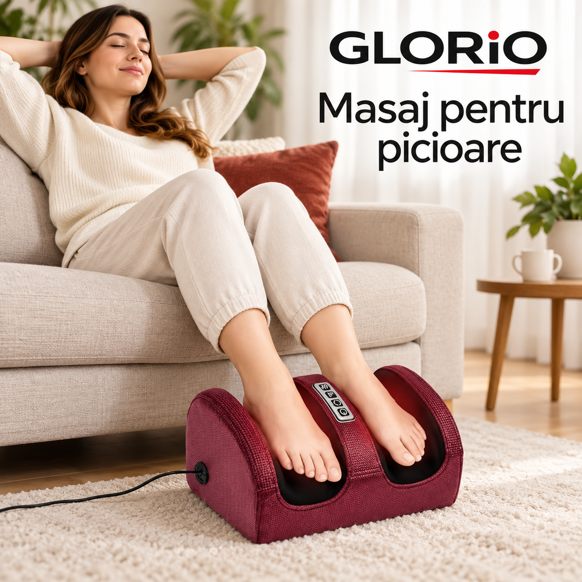 Aparat de Masaj pentru Picioare Glorio – Relaxare Acasă – imagine de prezentare 3