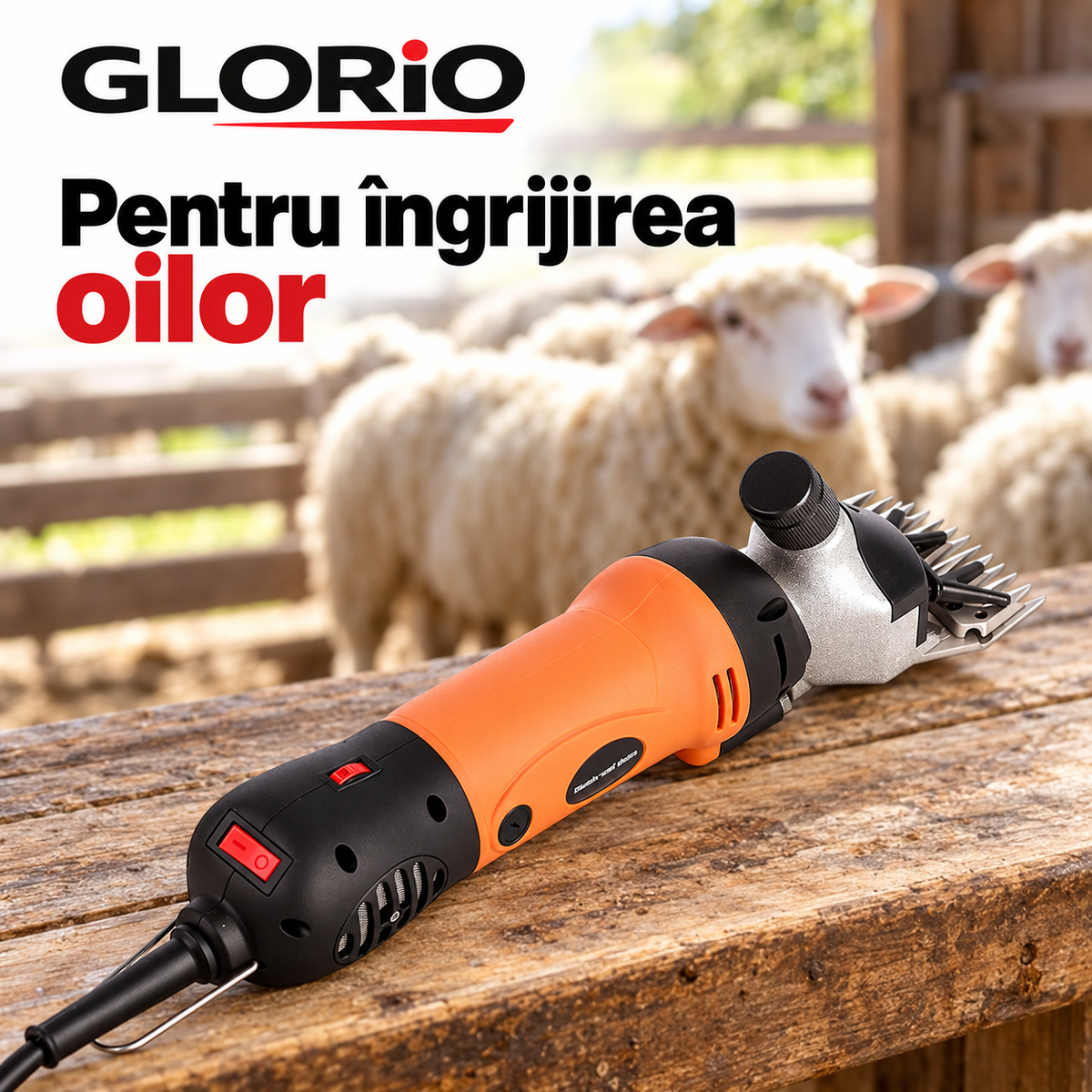 Mașină de tuns oi Glorio – Pentru îngrijirea oilor