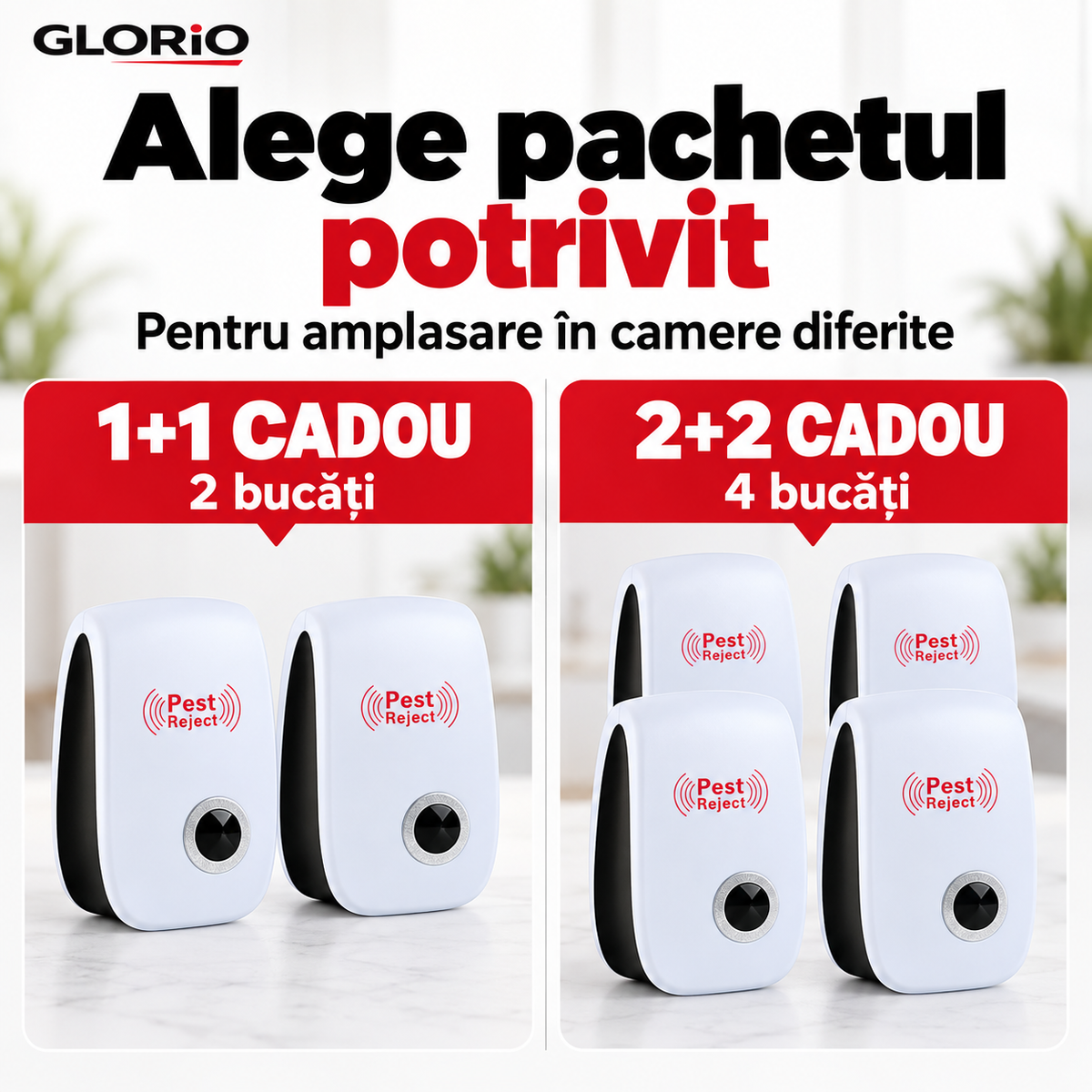 Pest Repeller – pachete de 2 sau 4 aparate