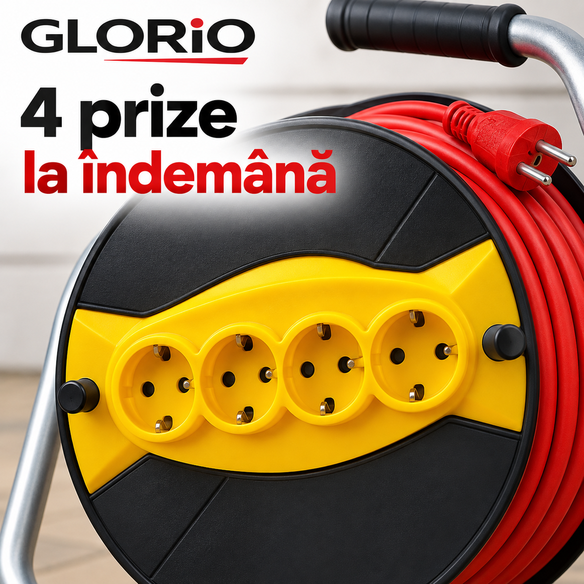 Prelungitor Glorio 50 m – 4 prize la îndemână