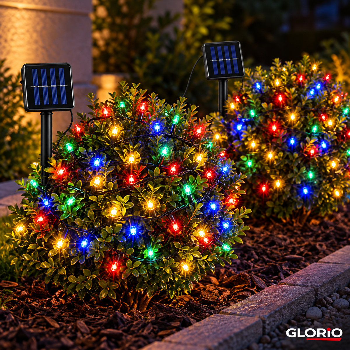 1+1 Gratuit - Instalatie solara 10 m, 100 LED-uri multicolor - Pachet 2 bucati - 5