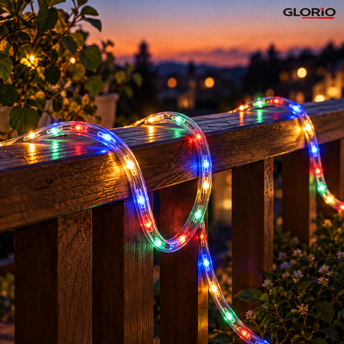Tub luminos LED Glorio 10 m, multicolor, flexibil, ambalat la cutie - 2