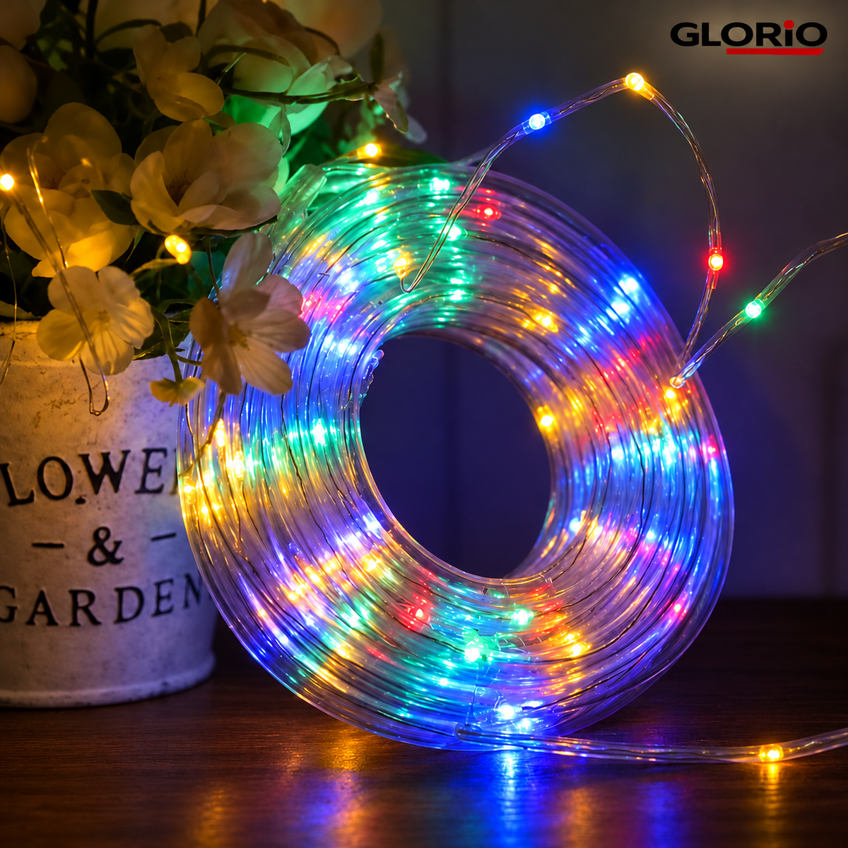 Tub luminos LED Glorio 10 m, multicolor, flexibil, ambalat la cutie - 3