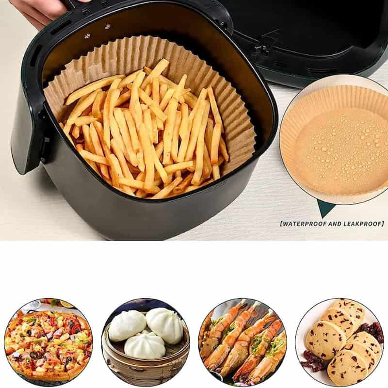 Set 100 Hârtii - Airfryer, Copt / Prăjit, Tavă pentru Friteuză