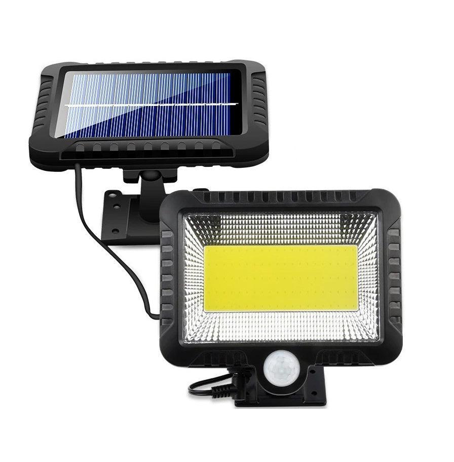 Set 4 Lămpi Solare 120W cu Senzor de Lumină și Mișcare Leduri COB + Telecomandă Glorio