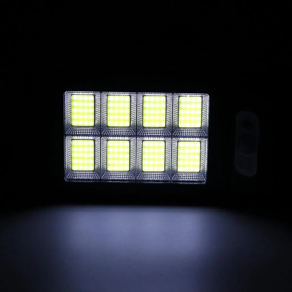 Set 4 Lampi LED Solare 150W COB 160 LED-uri cu Senzor de Mișcare, Autonomie 12-14 ore, IP65 Glorio