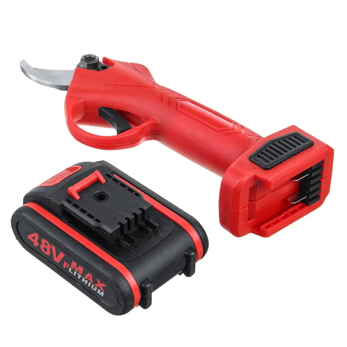 Trusă Foarfeca Electrică cu 2 Acumulatori 48v, pentru Grădină, Baterie 5000mAh Glorio