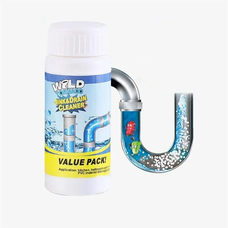Set 5 Bucăți Soluție Granule pentru Desfundat Tevile de Scurgere 100gr/Container Glorio