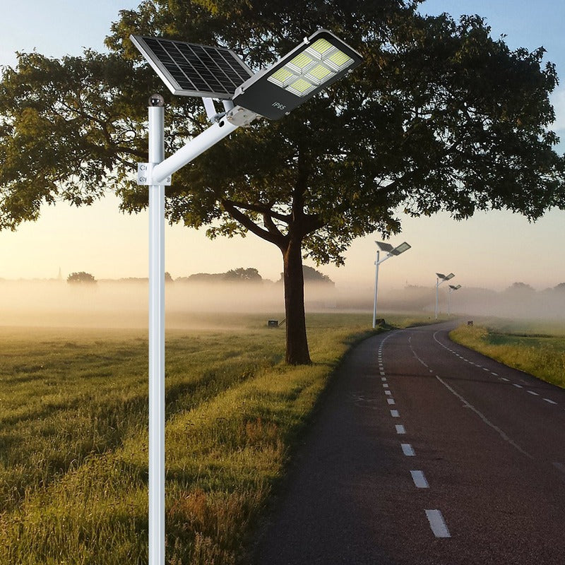 Lampă Stradală Solară Jortan TB-400W, 2000LM, 396 LED 5730, Telecomandă + Fotocelulă, IP66 Glorio
