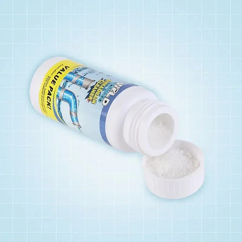 Set 5 Bucăți Soluție Granule pentru Desfundat Tevile de Scurgere 100gr/Container Glorio