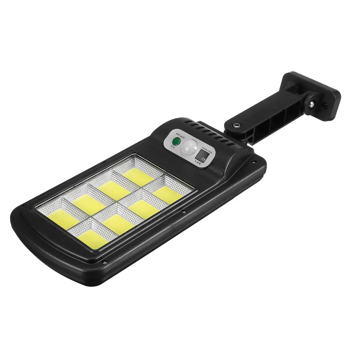 Set 4 Lampi LED Solare 150W COB 160 LED-uri cu Senzor de Mișcare, Autonomie 12-14 ore, IP65 Glorio