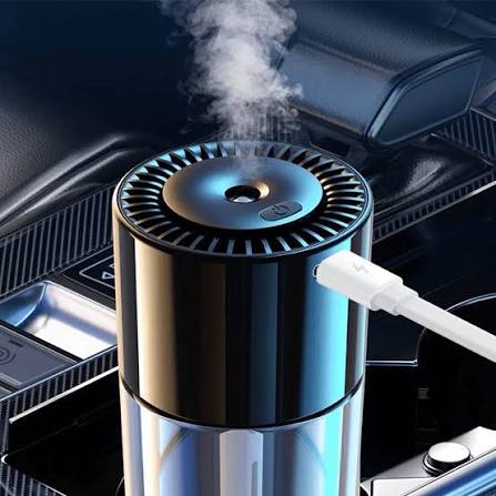 Difuzorul inteligent de parfum Auto, Odorizant Parfum, 160 ml, 4 niveluri de pulverizare, Incarcare USB Glorio
