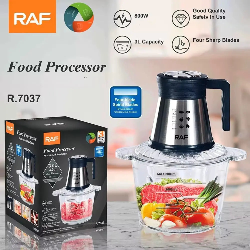 Tocator Electric Multifunctional RAF R.7037, 800W, Bol Sticla 3L Glorio