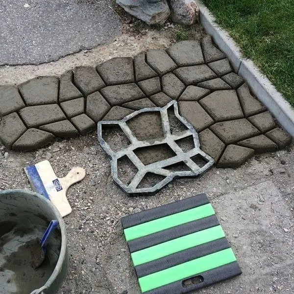 Matriță Pavaj Manual pentru Grădină și Curte – Formă Reutilizabilă din Plastic pentru Alei cu Aspect de Piatră Naturală Glorio