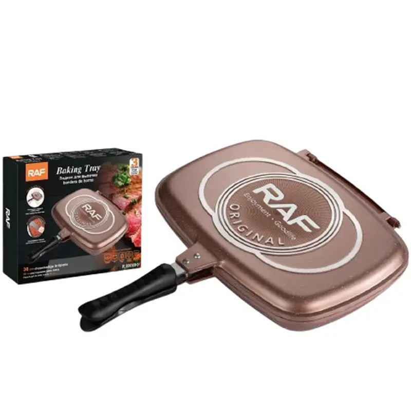 Tigaie Dublă Reversibilă RAF R.80009G – Gătit Rapid, Sănătos și Fără Miroas Glorio