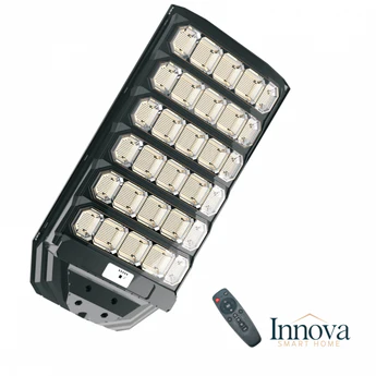 Lampa Solara Stradala Polaris Innova 1600W – LED 120 000 lm, Senzor Lumina/Miscare si Telecomanda, IP66 & Suport Prindere+Cadou Surpriza Glorio